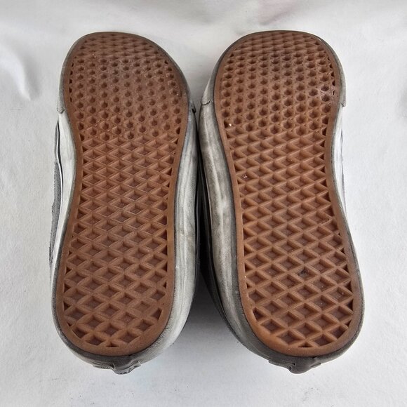 Vans Half Cab Mens 11 Gray Suede Canvas Skate Shoes Checker Steve Caballero - Picture 9 of 10